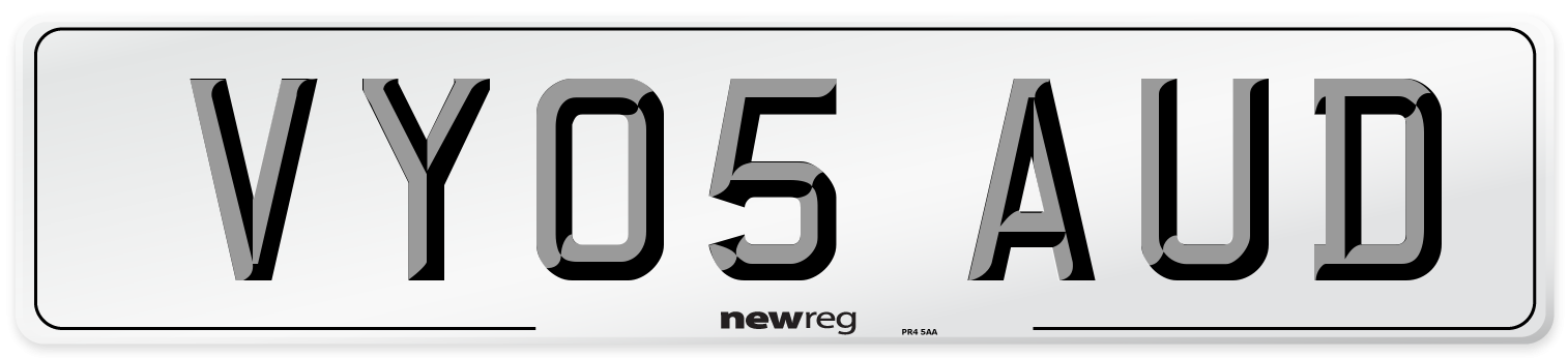 VY05 AUD Number Plate from New Reg